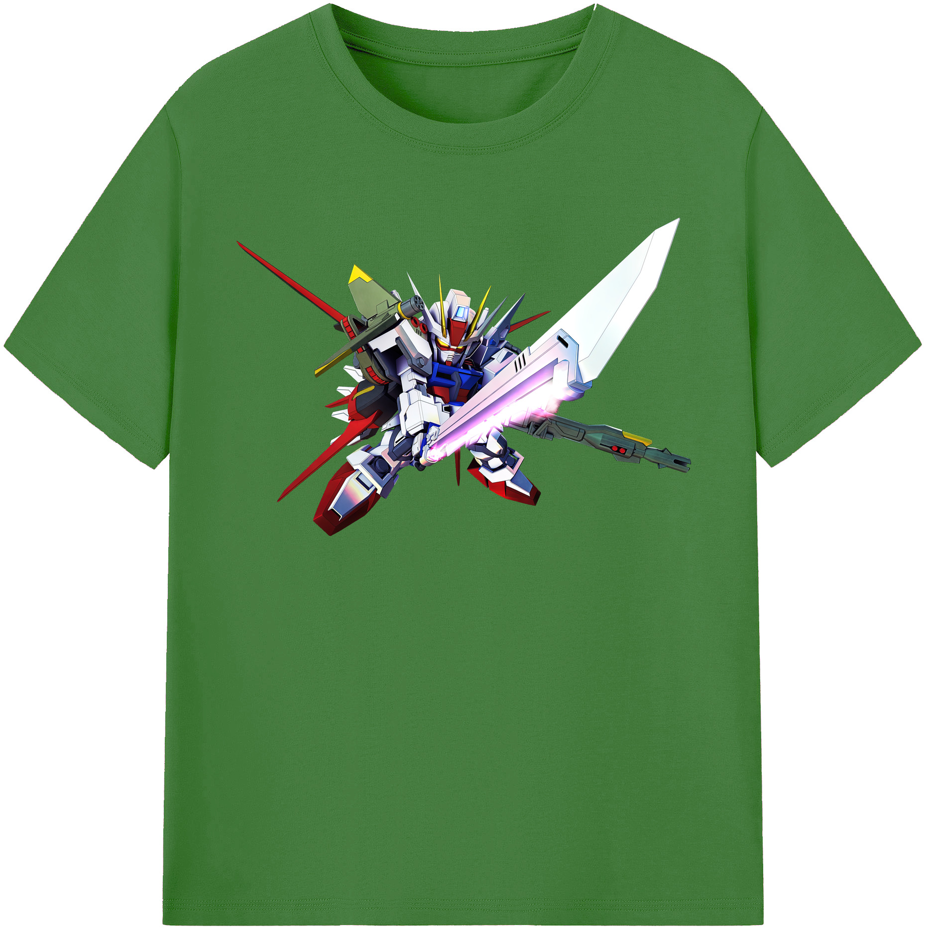 （画像用） 機動戦士ガンダム Mobile Suit Gundam レディースカジュアルプリントTシャツ（綿100％）